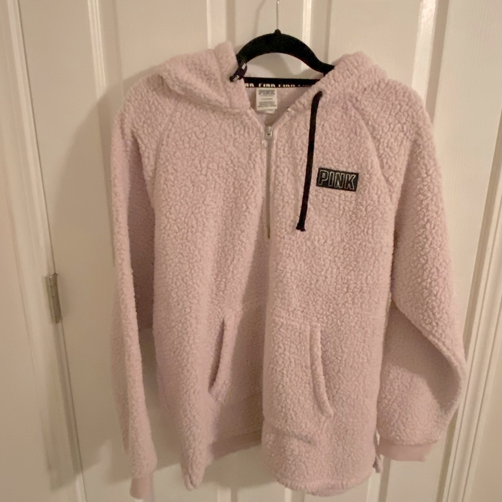 PINK fuzzy hoodie